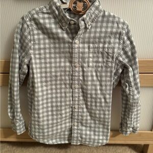 Janie and Jack Gray Plaid Shirt